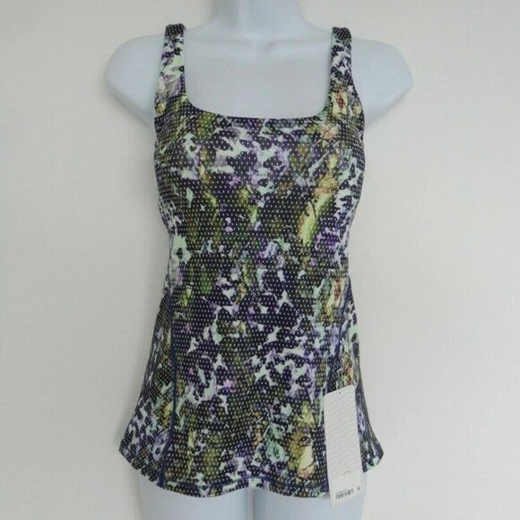 NWT LULULEMON FSWM Floral White Multi 4 Way Stretch Amala Tank Top 4 - Picture 1 of 7
